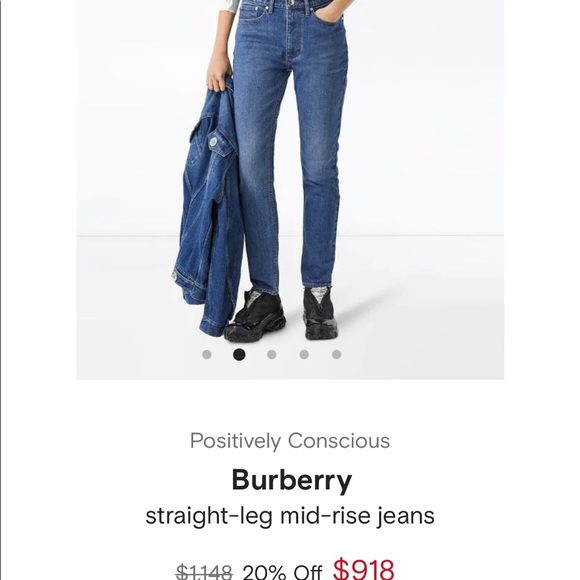 Burberry straight-leg mid-rise jeans - Picture 4 of 16